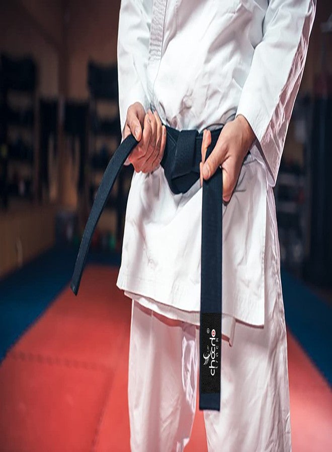 ChoCho Track Karate Belt Wide Double Wrap Martial Arts All Solid Color Belts Judo Hapkido (280Cm, Orange) - Image 2